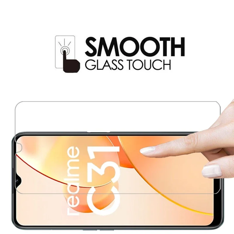 زجاج مقسى لهاتف Realme C31 واقي شاشة زجاجي واقي على Realmec31 Realmi c 31c فيلم reame relme ralme Real me mi #4