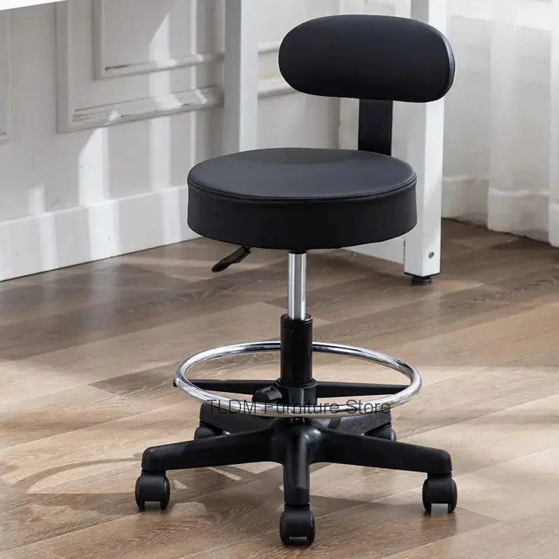Bar Creative and Comfortable Lifting Dining Chairs Beauty Pulley Round Stool Multifunctional Rotating High Stool Leisure Chairs