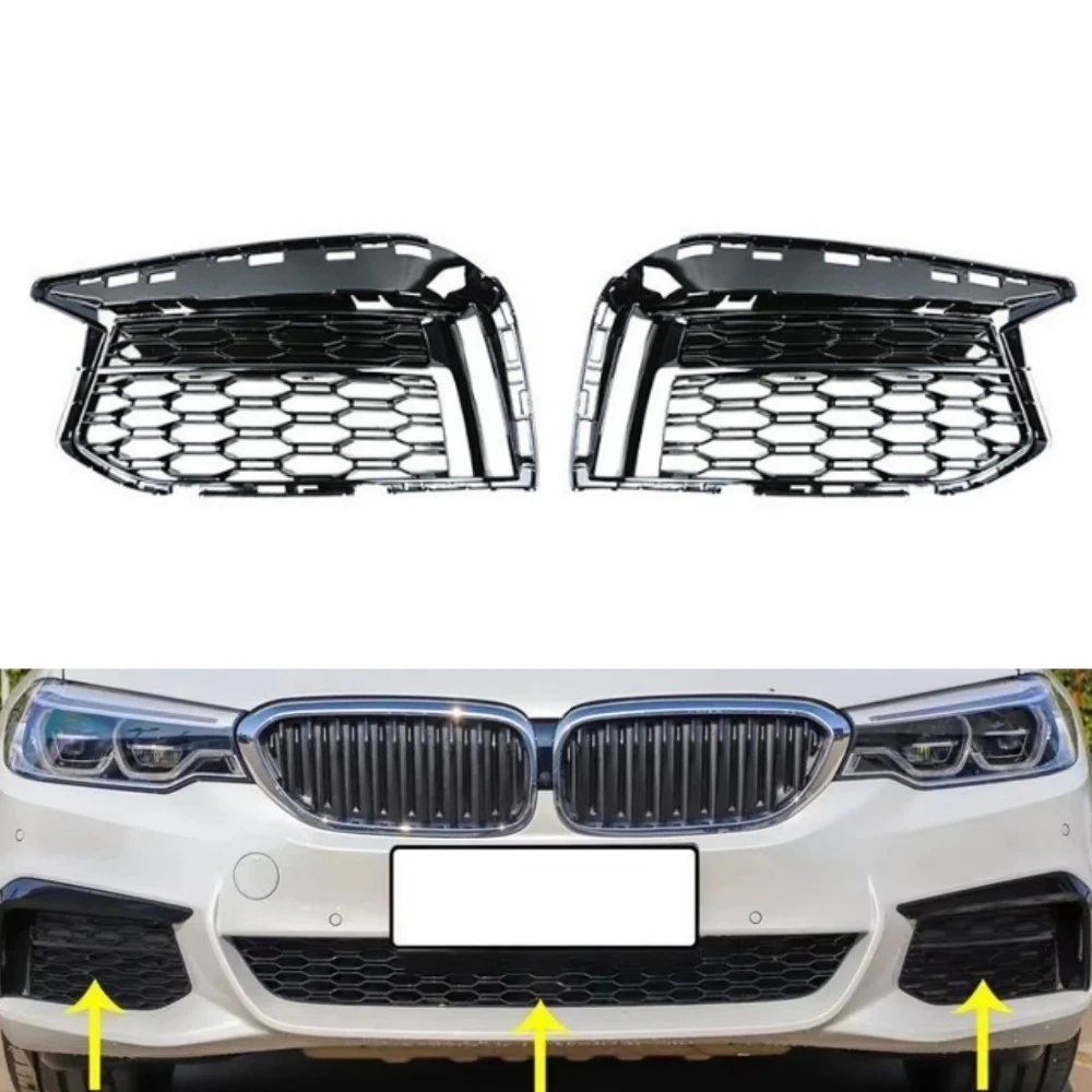 

Front bumper grille cover 51118089167 51118089168 For BMW 5 Series G30 G38 2018 2019 2020 Sports version