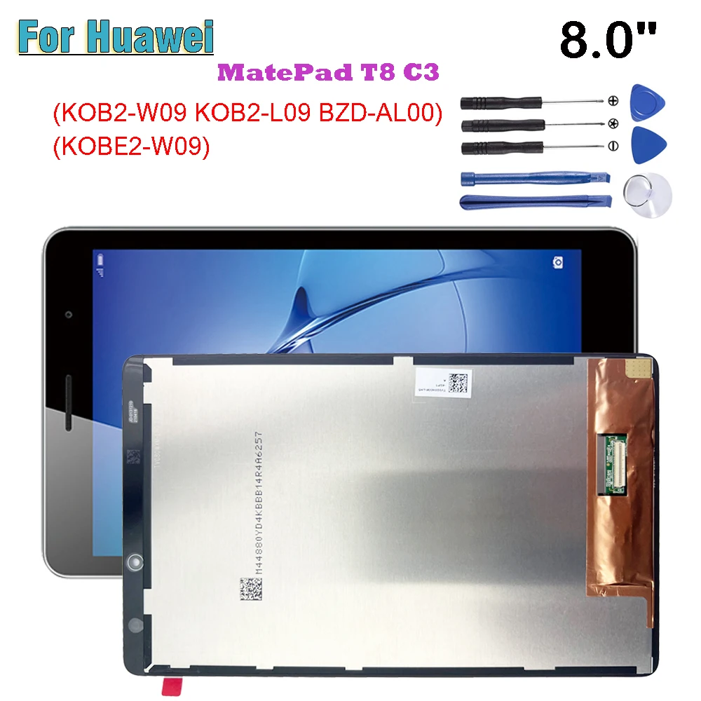 AAA+ For Huawei MatePad T8 C3 8.0 KOB2-W09 KOB2-L09 BZD-AL00 LCD Display Touch Screen Digitizer Assembly