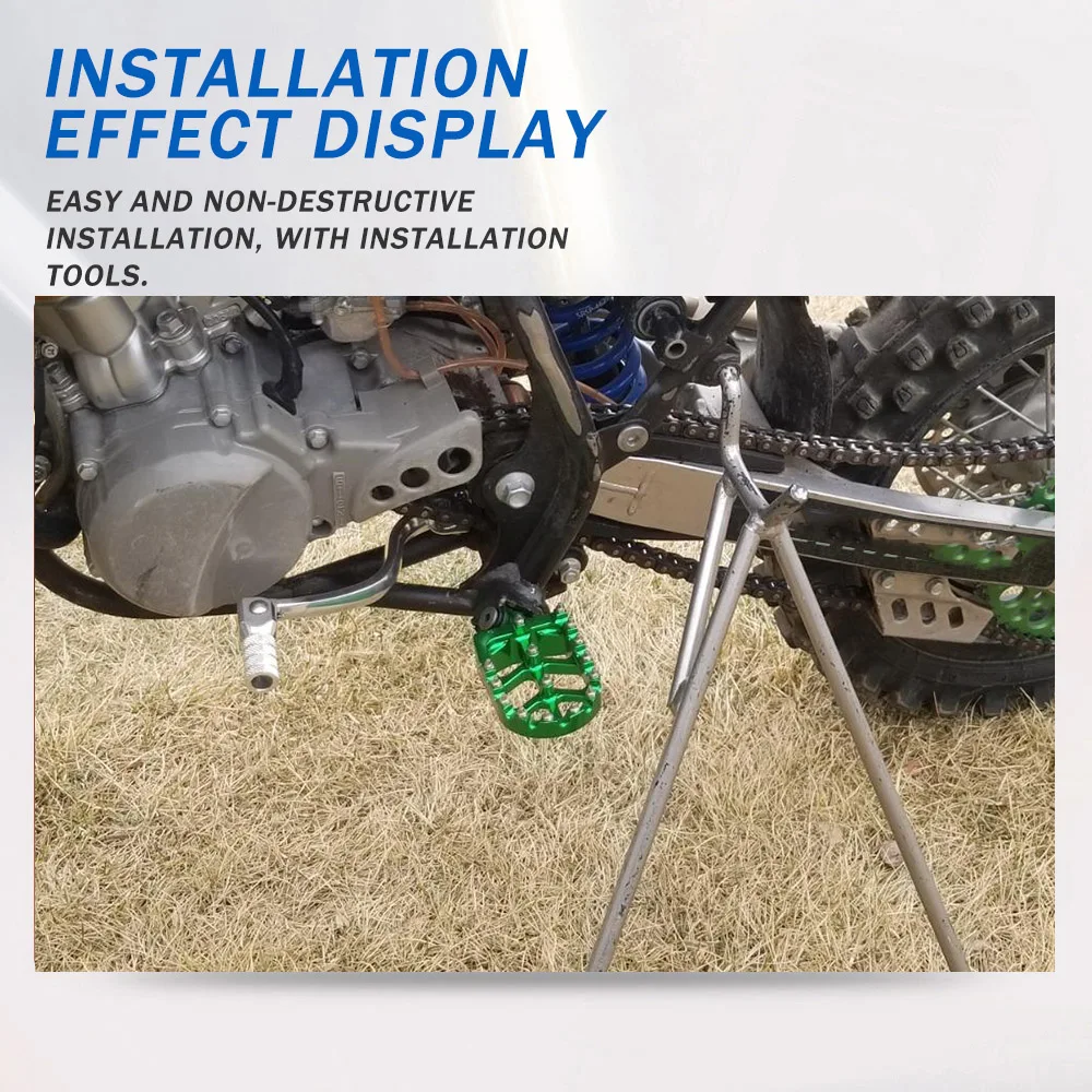 Für Kawasaki KX KLX KXF 250 450 250F 450F 250X 450X 450R KX250 Motorradzubehör Fußrasten Fußpedale Fußstützen – Detail 5