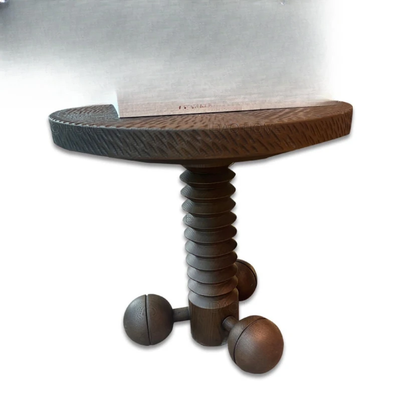 

French retro coffee table living room bedroom bedside table sofa