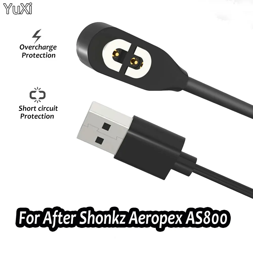 Charger For AfterShokz Aeropex AS800 OpenComm ASC100SG, Shokz OpenRun Pro - USB Charging Cable for Bone Conduction Headphones