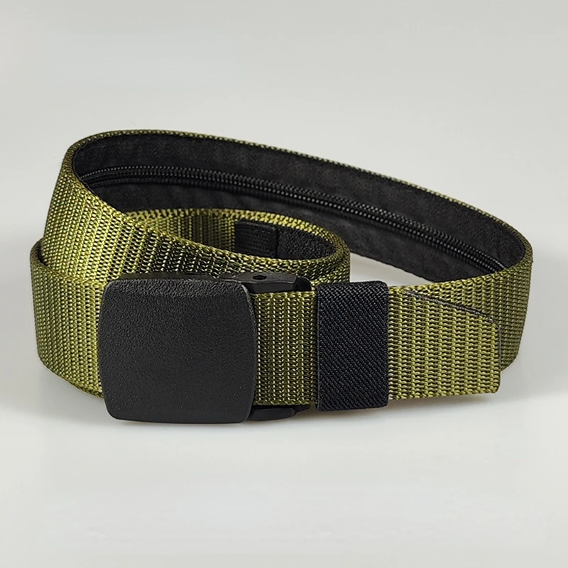 Ceinture de sécurité extérieure multifonctionnelle pour homme et femme, structure en nylon POM, environnement antivol, cacher de l'argent, 38mm