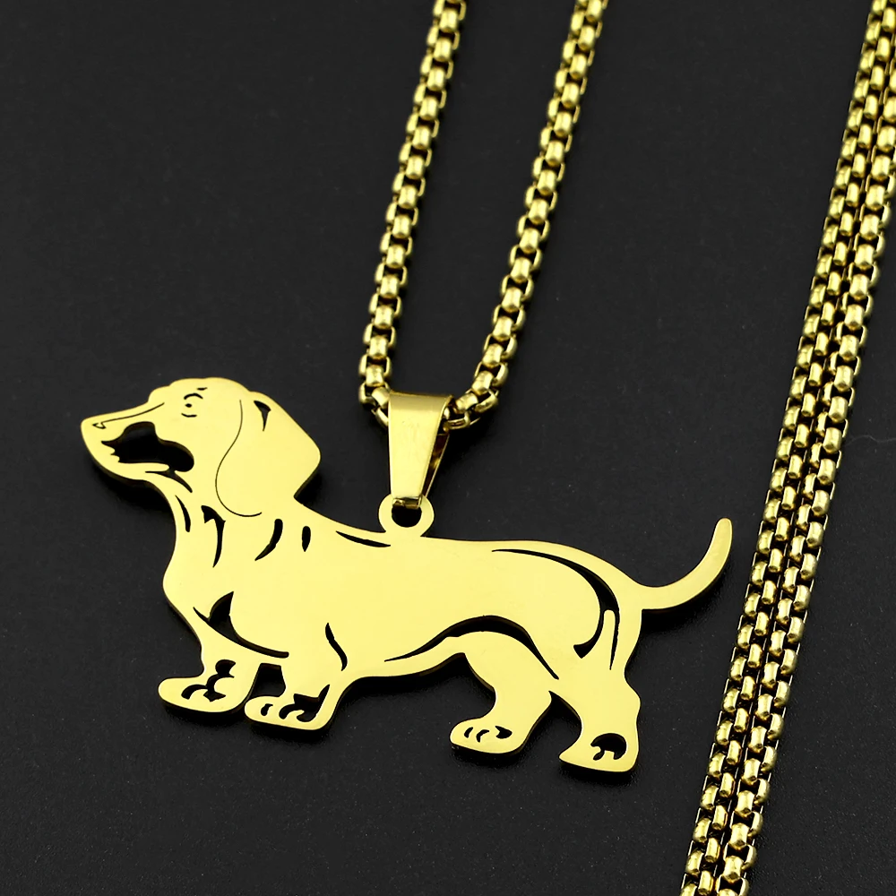 Doxie Sausage Dog Pendant Neck - Mens Dog Tag Necklace recension och pris