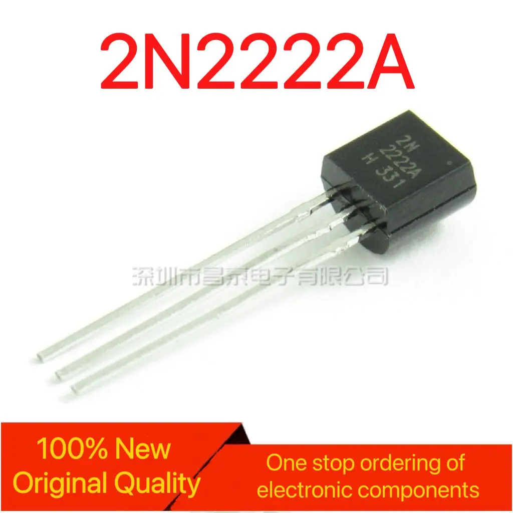 (100PCS) Transistor 2N2222 0.6A 30V NPN Low Power Transistor TO-92 2222A