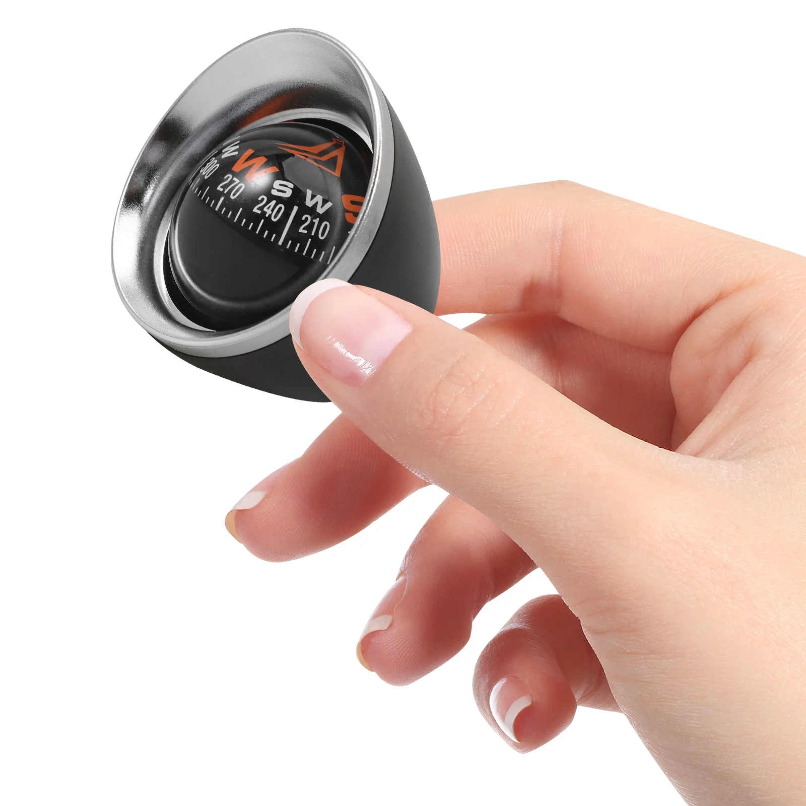 أداة بوصلة أوتوماتيكية على لوحة القيادة على لوحة القيادة للسيارات للاستخدام البحري لشاحنة قارب السيارة باللون الأسود #4