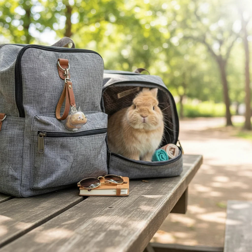 Unique Rabbit Design Hair Collector Holder Plastic Keychain Bunnies Furs Storage Box Charm for Pet Lover Home Decoration