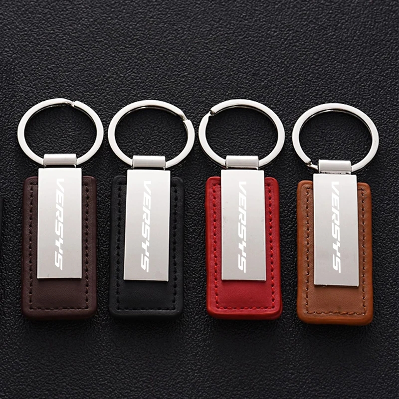 

Motorcycle Key Decorative Key Ring High-end Leather Key Chain Fit For KAWASAKI VERSYS 650 1000 2018-2025 VERSYS650 Keychain