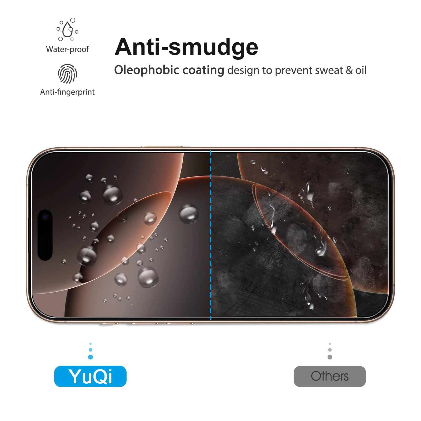 واقي شاشة لهاتف آيفون 16e 16 Pro Max Plus، زجاج مقسى عالي الدقة كريستال ميكا 9H مضاد للخدش، صديق للألومنيوم العالي #4