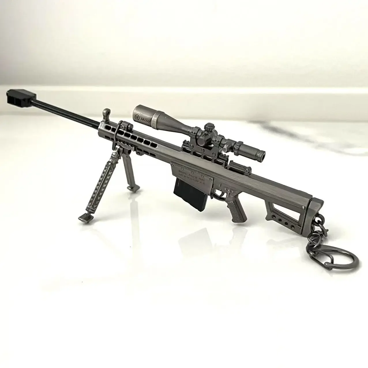 ปืนไรเฟิล Sniper รุ่น 17 ซม.โลหะผสม CRAFT MINI Barrett ปืนพก PUBG Jedi ปืนของเล่น Fidget ของเล่น Study Office เครื่องประดับ