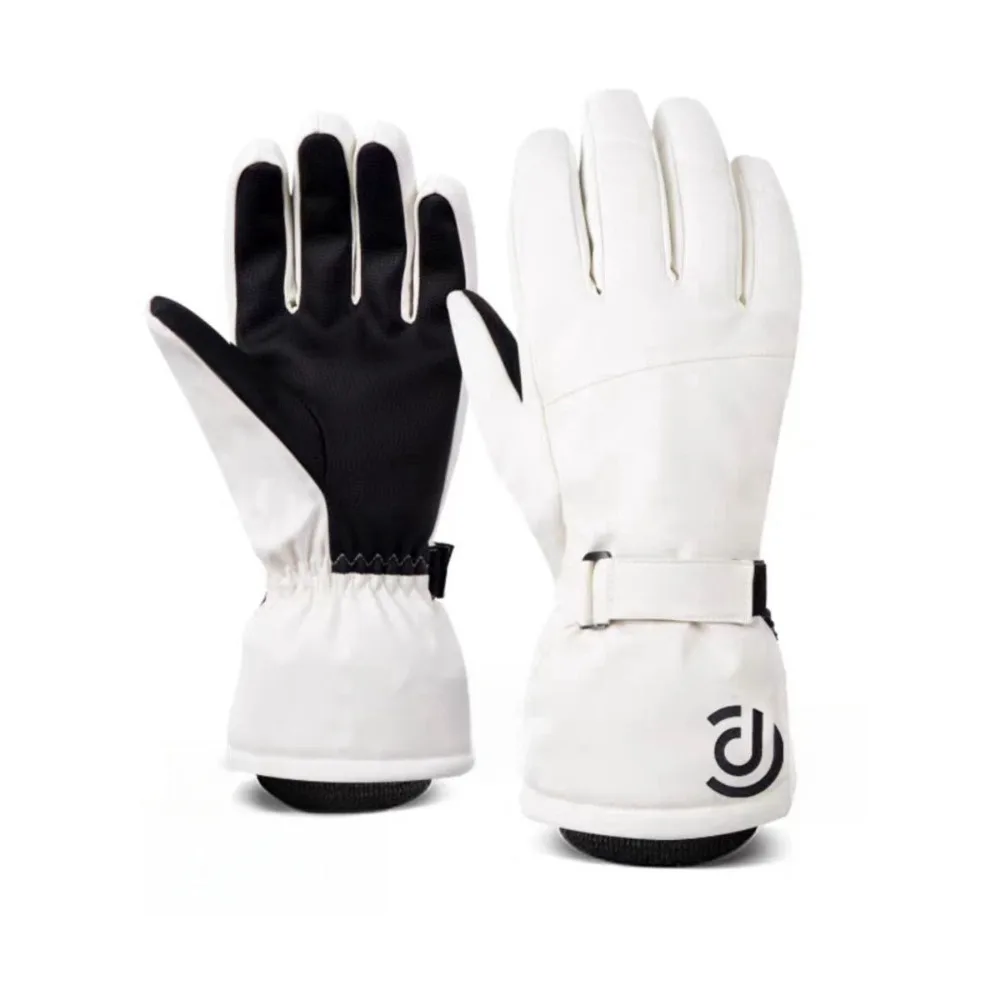 Trendy Windproof Skiing Gloves Cold-proof Keep Warm Snowboard Gloves Thickened Full Palm Outdoor Cycling gloves for Men Women