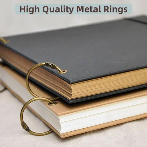 High Quality 2/4/5/10Pcs Metal Ring Binder15 - 76mm DIY Albums Loose-Leaf Book Hoops Opening Binding Supplie Photo Album   Offic