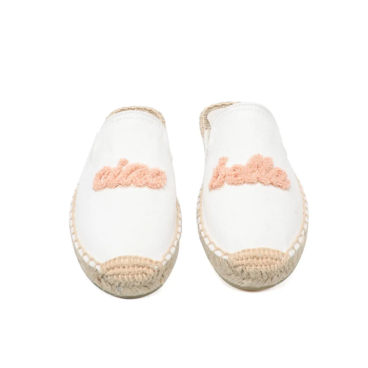 Ladies Summer Flat Breathable Espadrille Slippers Fashion Casual Simple Beach Sandals Ladies Muller Shoes Shallow Mouth Slip On