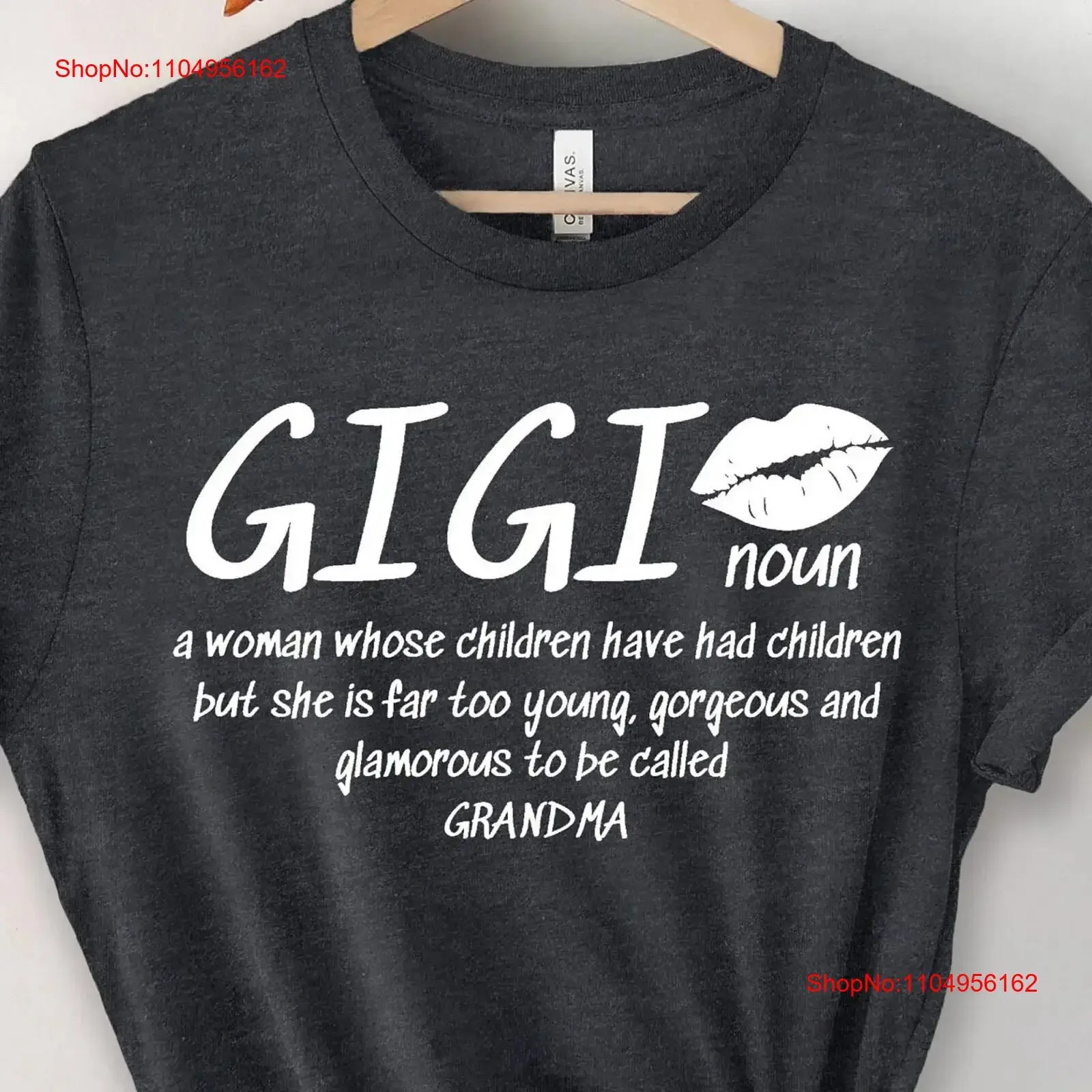 Camiseta Gigi Descripción divertida para Gramma Blessed Birthday vintage Top lavado para uso diario gráfico elegante homme