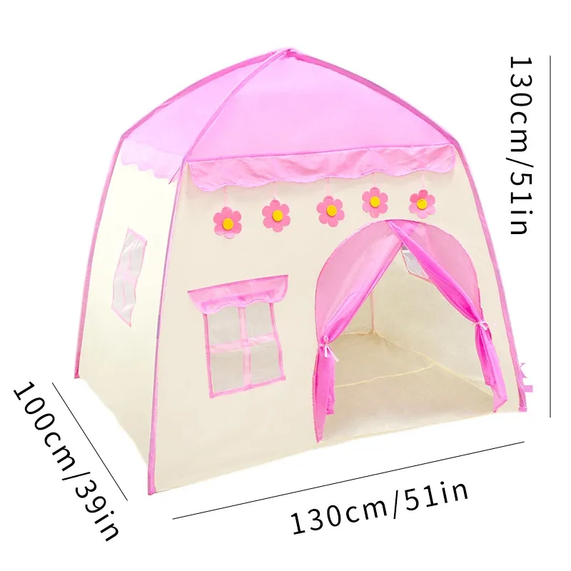 女の子と男の子のためのおもちゃプレイテント、プリンセスシアター、屋内ピンク