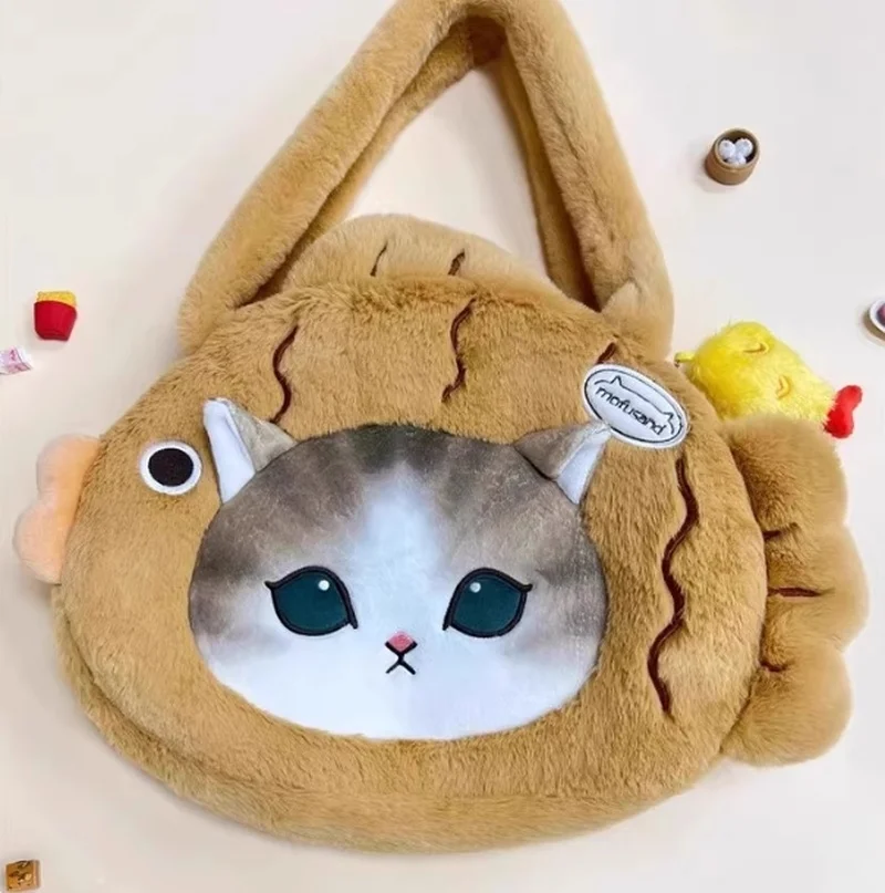モフサンド シャークキャット ぬいぐるみ トートバッグ 可愛い オーバーサイズ ショルダーバッグ ぬいぐるみデザイン カワイイ クロスボディ パース ギフト