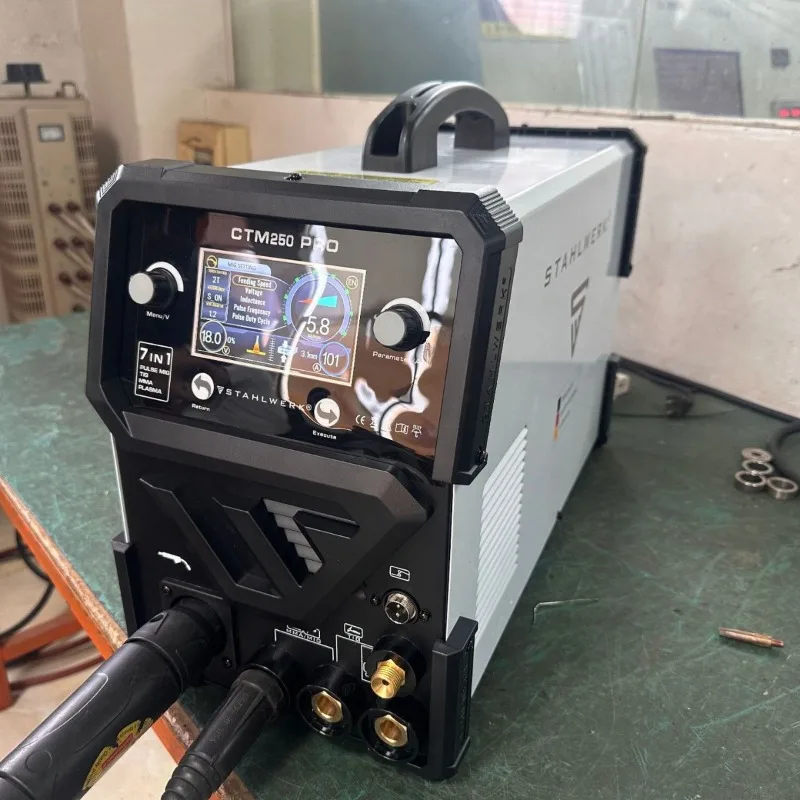 Stahlwerk CTM250pro 7IN1 MIG TIG MMA Plasma Cutter Multi Function Aluminum Welding Machine