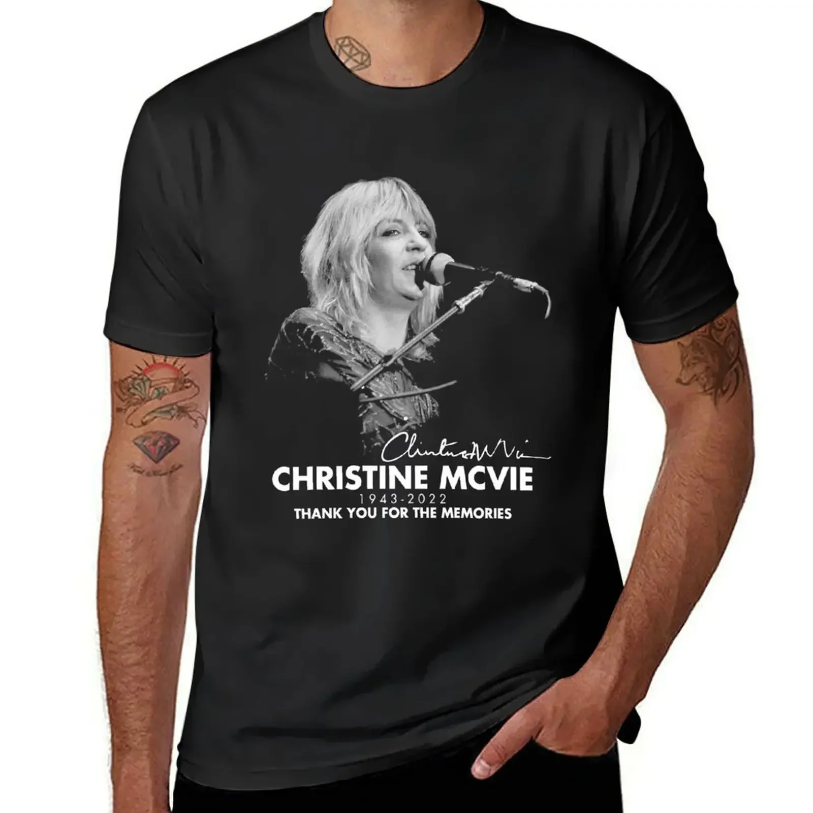 

Christine McVie Perfect R.I.P винтажная футболка в стиле ретро, рок, поп-музыка, футболка с короткими рукавами, футболка в стиле аниме, футболка для мужчин