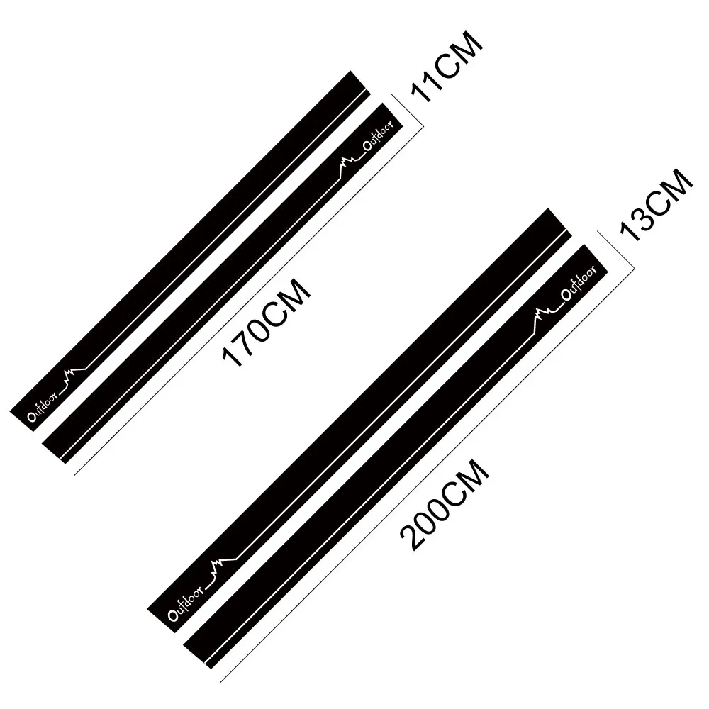 2PCS Car Stickers For Volkswagen VW Caddy MK1 MK2 MK3 MK4 4 3 2 Maxi Kombi Camper Van Vinyl Decals Graphics Tuning Accessories view 5