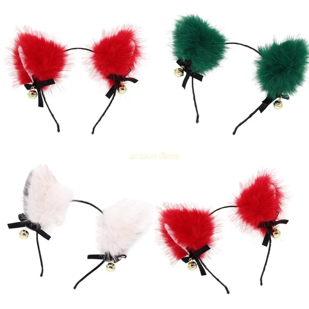 

31BF Furry Animal Ear Hairband Lightweight Design Hair Accessory Wear