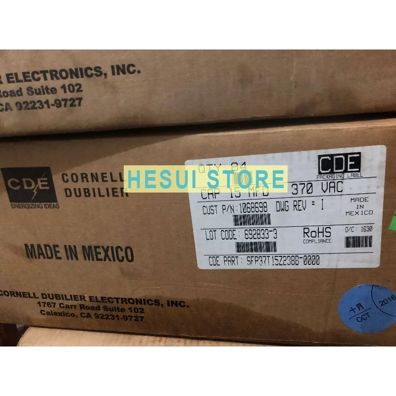 15UF370VAC 156K high voltage filter stepless oil immersed capacitor with water sound