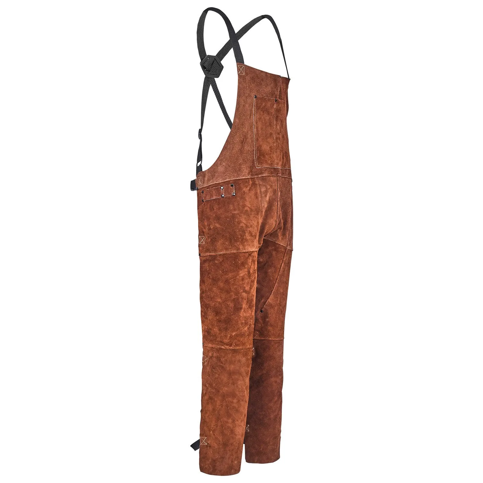

Leather Welding Apron Split Leg, Heavy Duty Cowhide Flame Resistant Welding Pants for Men Women, Heat-Resistant Safety Apron