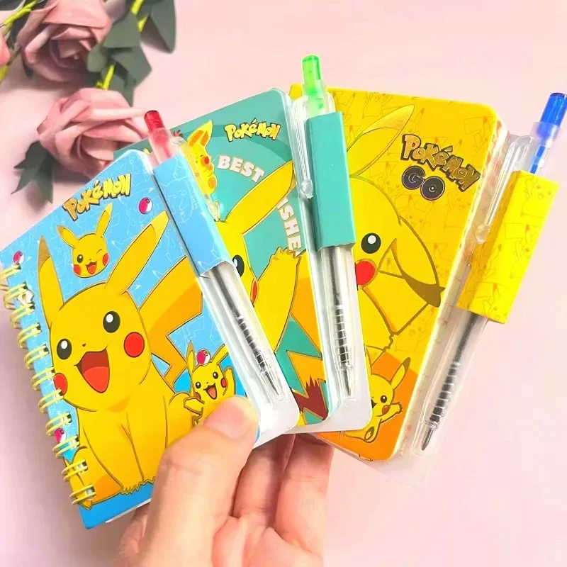 Pokemon Pikachu Notebook with Pen Set, Cute Diary Journal for School Girls Kids, Stationery Gift Box School Supplies