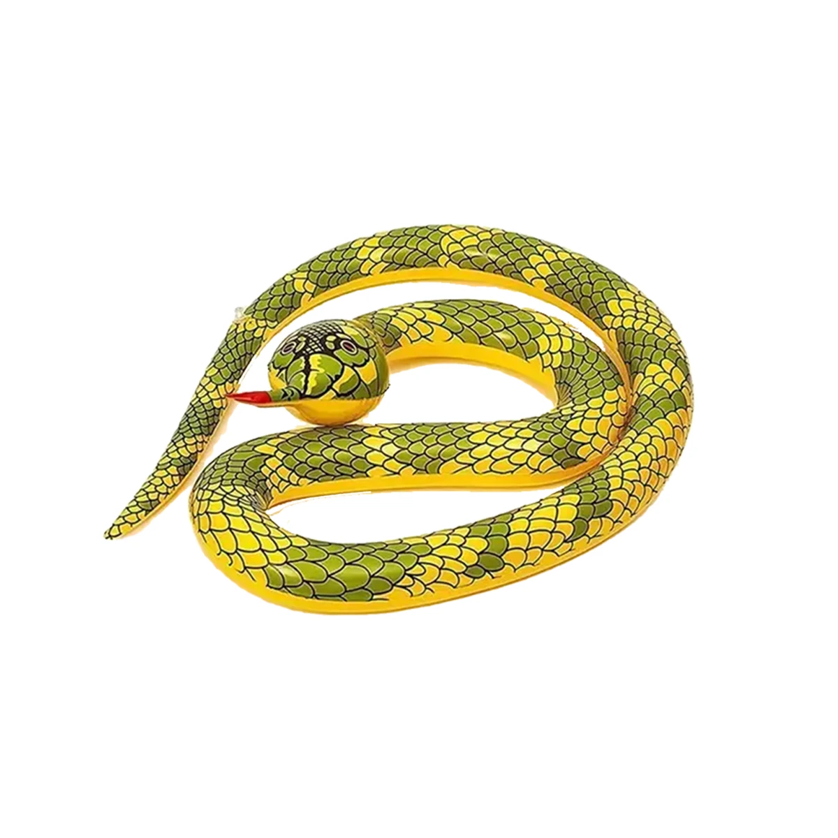 Aufblasbarer PVC-Python, Halloween-Scherzartikel, Gruseliges Realistisches Spielzeugschlangen-Modell – Detail 2