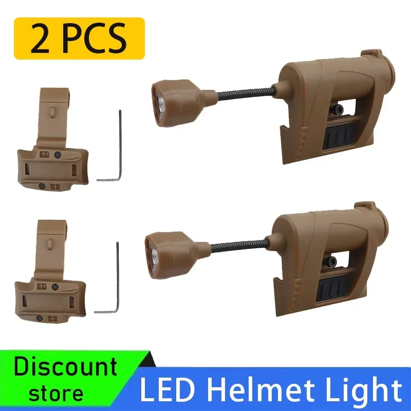 LED Helmet Lamp,4 Mode Green/Red/White, IR Helmet Light, Night Lighting or Outdoor Hunting Fishing Helmet Lamp