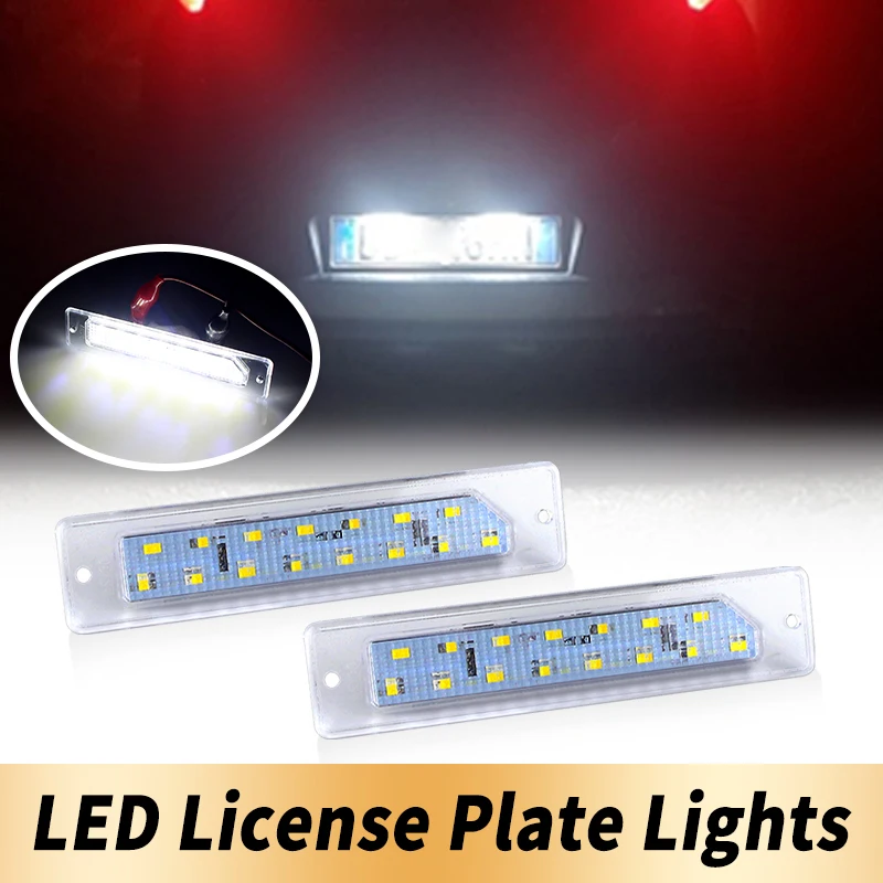 2 قطعة LED رقم لوحة ترخيص أضواء Canbus لشركة فيات Ducato لبيجو الملاكم لسيتروين الطائر حافلة 1994-2002 اكسسوارات السيارات