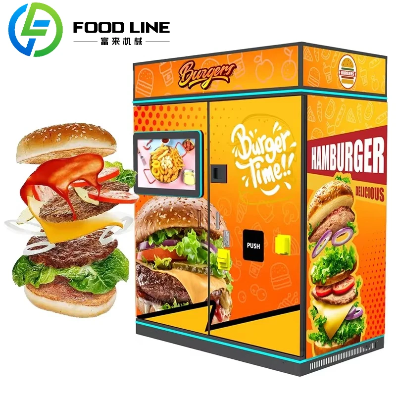 سعر المصنع بالجملة آلة برغر كهربائي آلة بيع آلة صنع البرجر الصينية التجارية