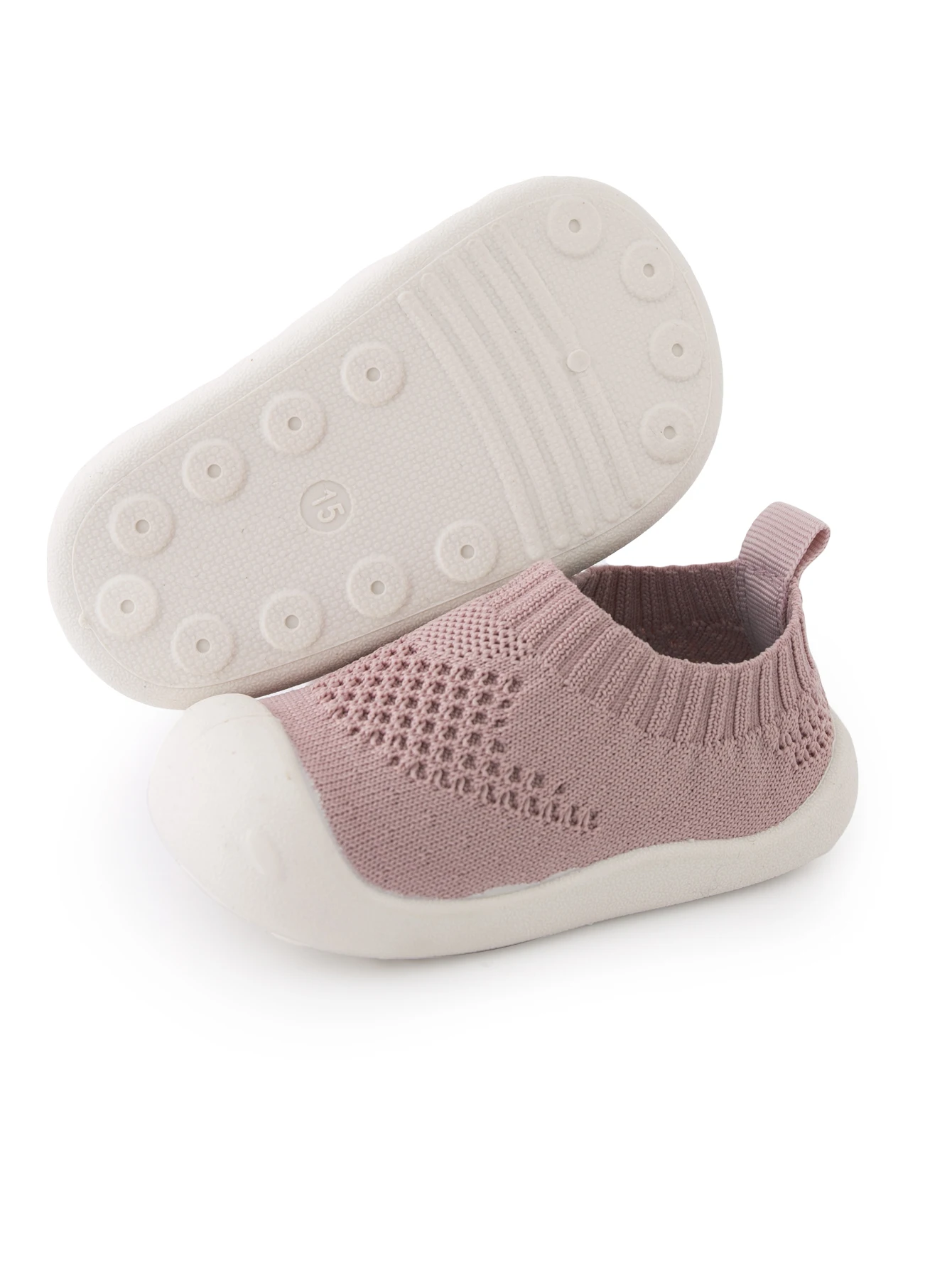 Spring Summer Unisex Toddler Slip-on Shoes Baby Girls Boys Casual Mesh Sneaker Soft Bottom Anti-slip Baby 0-3T First Walker