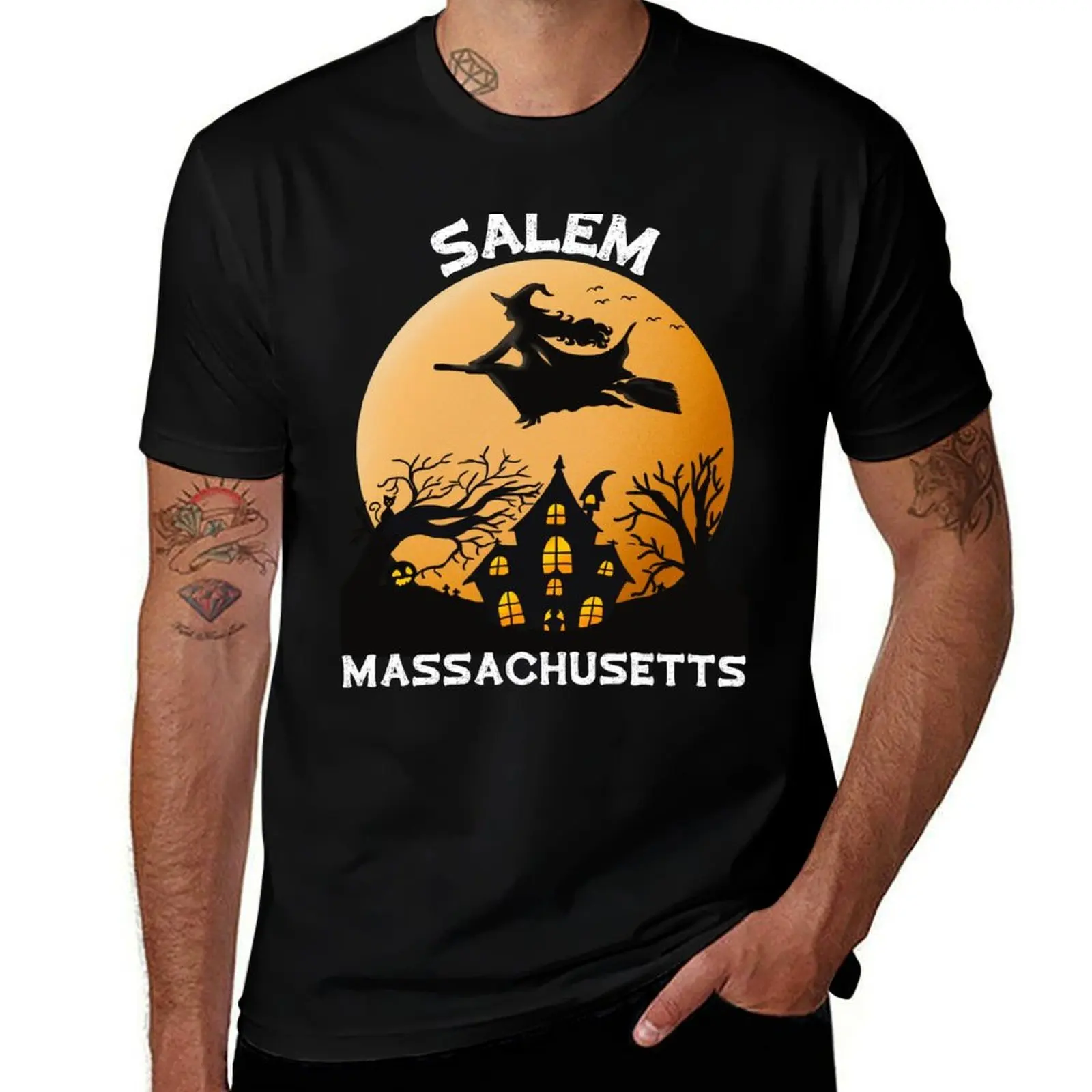Salem Ma T-Shirt Everyday Wear Basic Short Sleeve Top T-Shirt