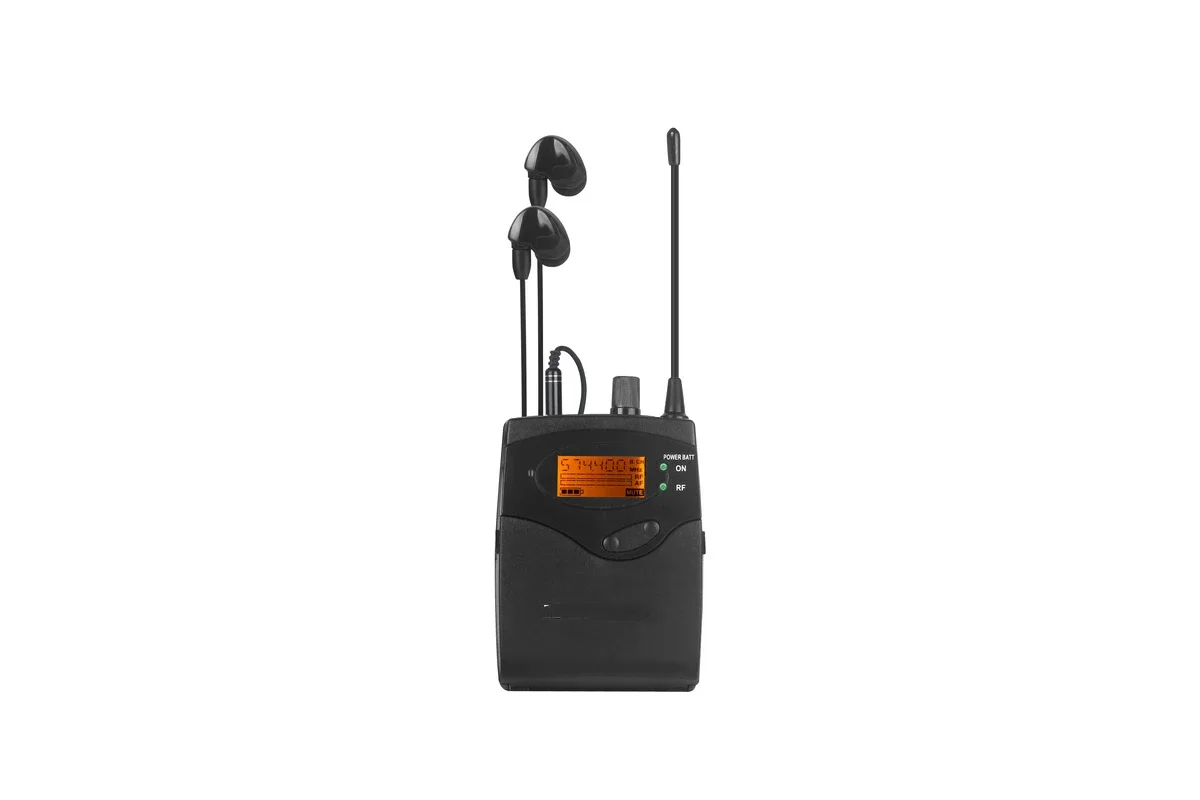 UHF SR2050 Double Transmitter Professional Stage Instrument Body Pack in ear Monitor System For Church