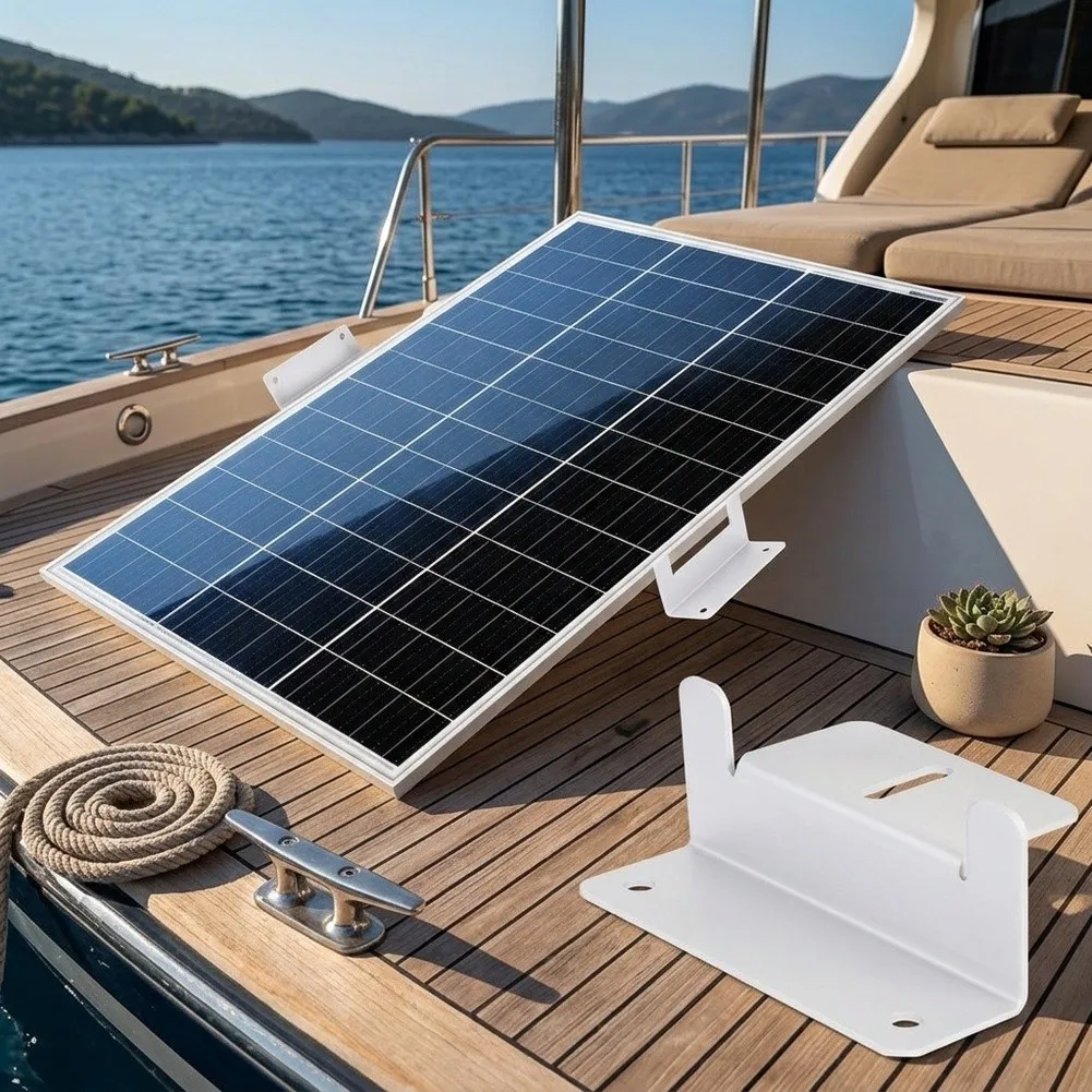 Aluminum Alloy Z Brackets Mounting Kit for Solar Panel Installation Compatible with for rv Yacht and Outdoor Equipment Sets