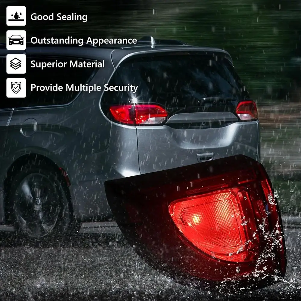 2017-2020 Chrysler Pacifica & Voyager linker halogeen achterlicht, OE-vervanging voor CH2804113 (bestuurderszijde)