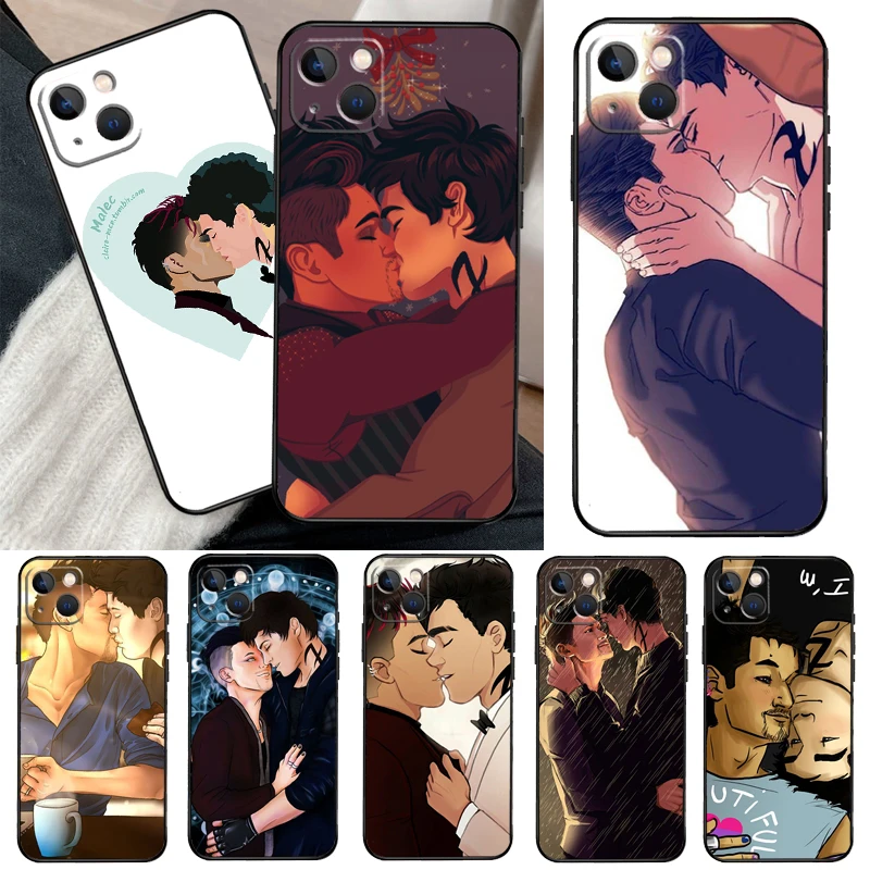 Shadowhunters Malec Phone Case For Samsung Galaxy S24 FE S23 Ultra S21 S22 S25 S26 Ultra S10 Plus S20 FE Cover