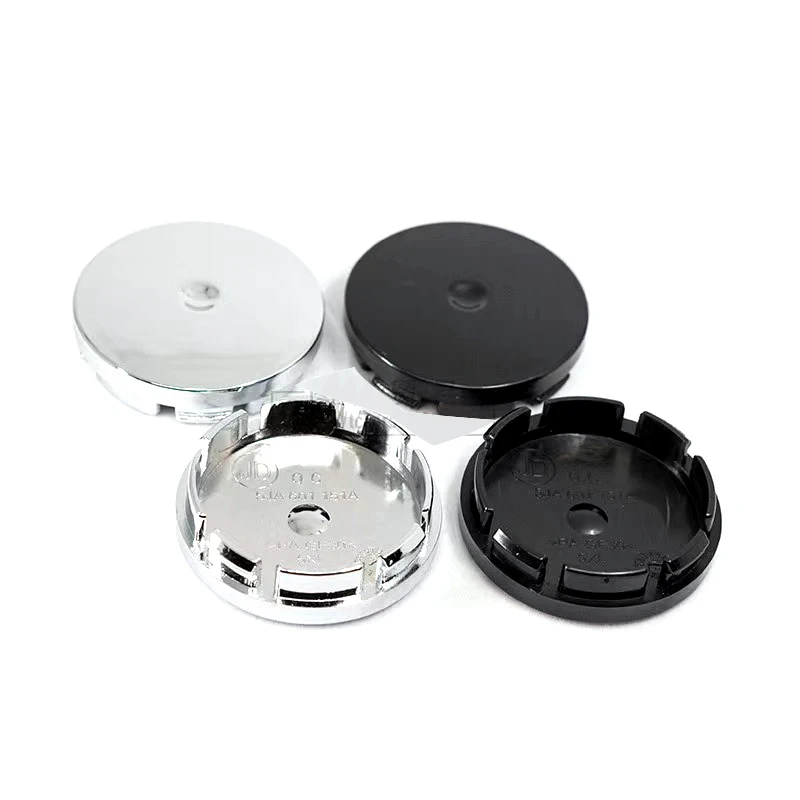 4Pcs/Set 56mm Black Silver Blank Base No Logo Wheel Center Cap Car Styling Accessories Parts