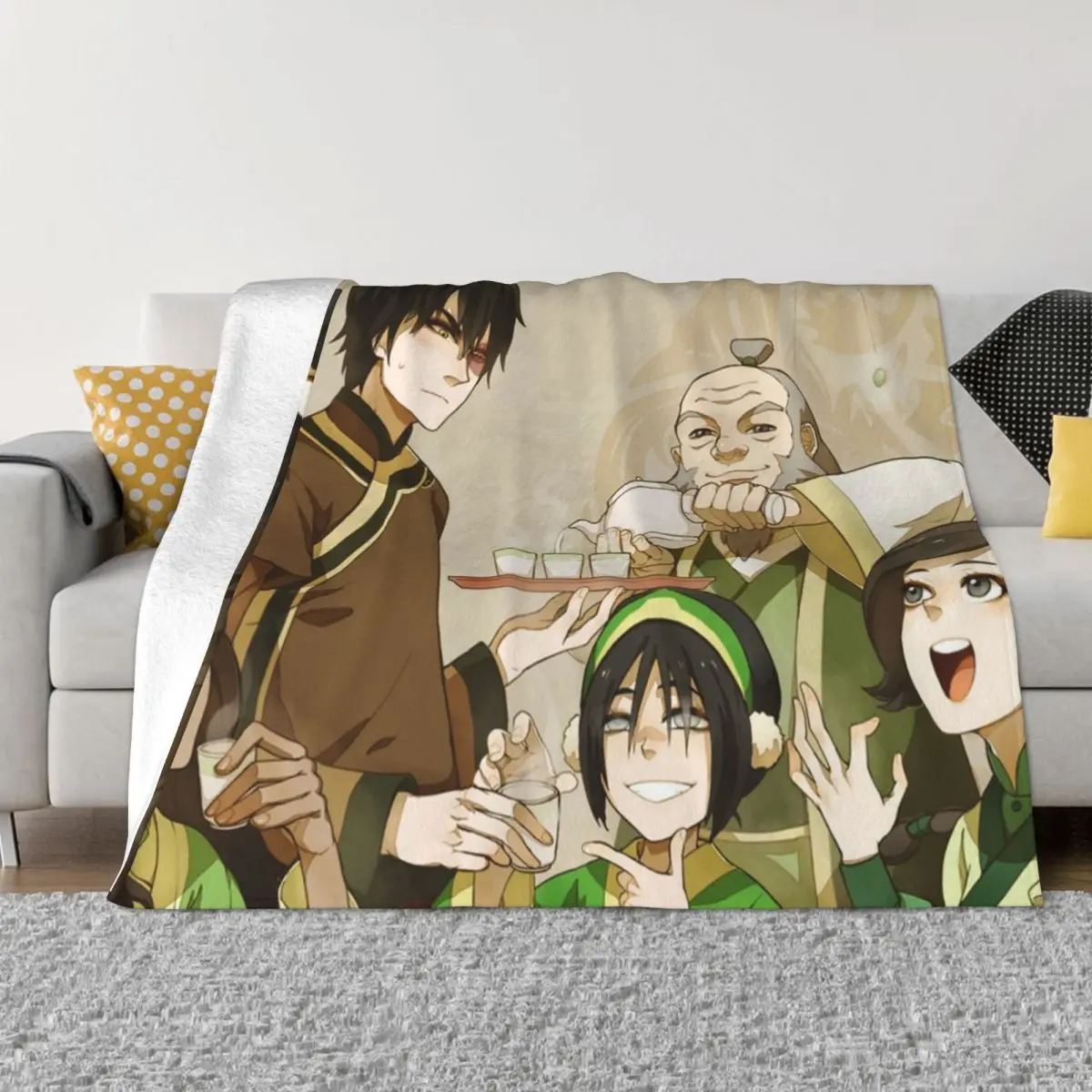 Avatar Appa Zuko Momo Fleece Throw Blankets Blanket for Sofa Outdoor Soft Plush Thin Quilt