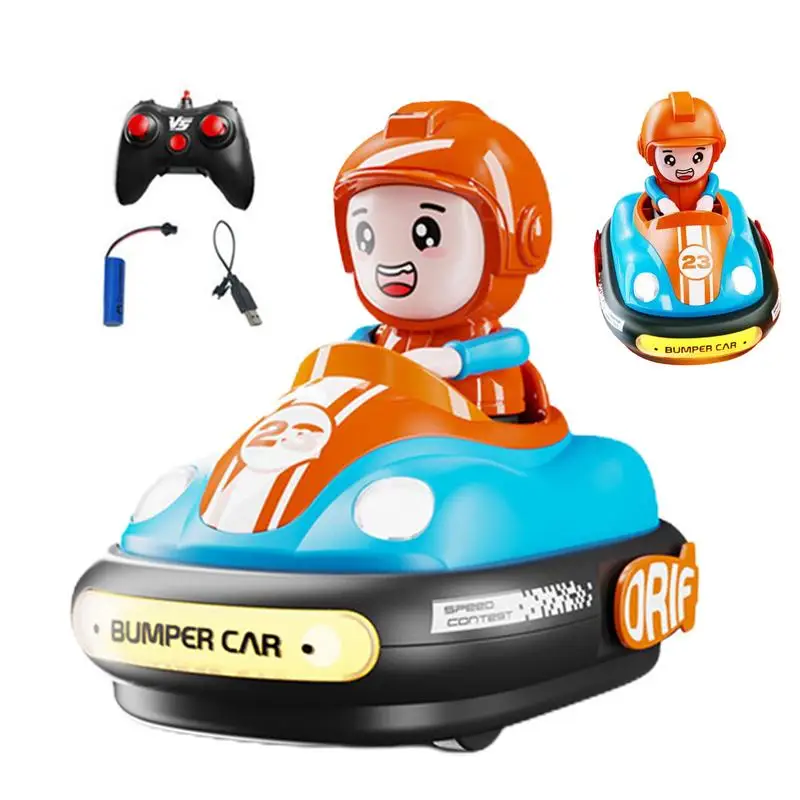 Remote Control Bumper Car Small Bumper Car With Remote Control Ejecting Car Toy Game Toddler RC Bumper Car Battle Car Toys For