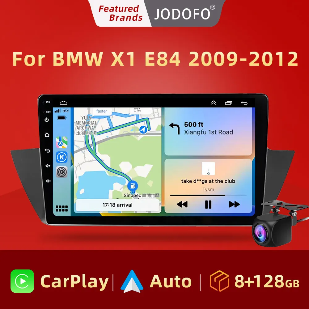 Jodofo Android 11 For BMW X1 E84 2009-2012 Multimedia Player Auto Radio GPS Carplay 4G WiFi DSP Bluetooth