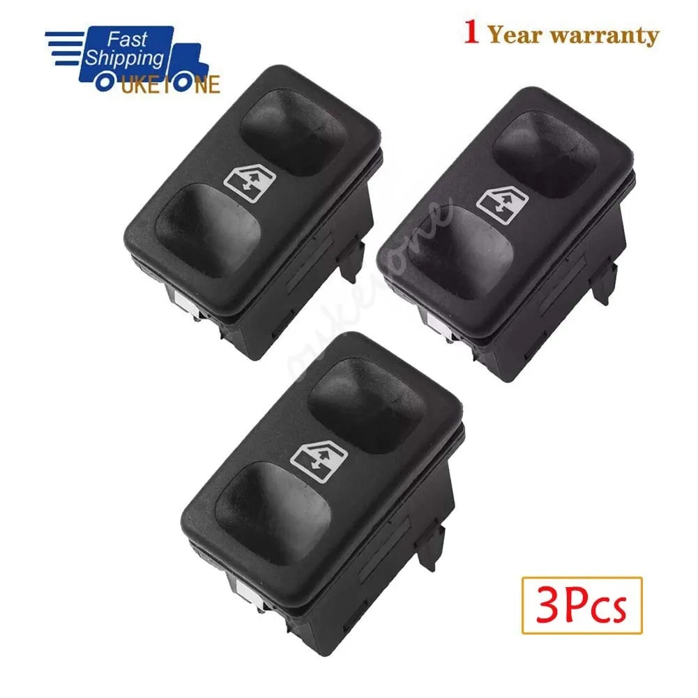 3Pcs For Volkswagen Caddy Golf etta Mk2 Polo Seat  Ibiza II Cordoba Electric Window Control Switch Button Parts 191959855