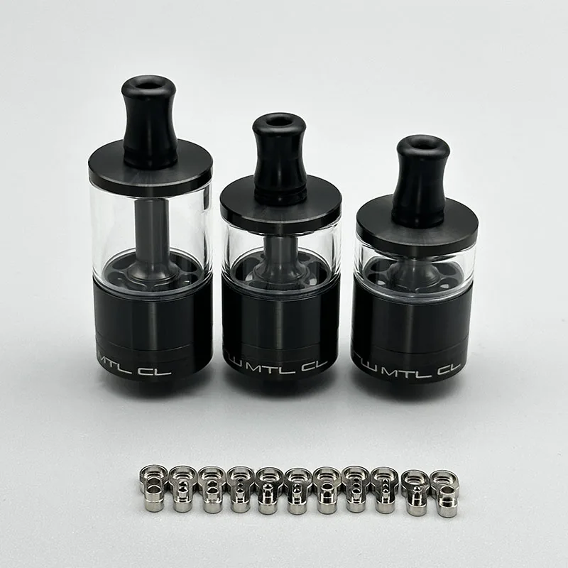 Vape Dvarw MTL CL RTA 22mm 316SS 2ml/3.5ml/5ml Vaporizador de vape de tanque reconstruível de bobina única com inserção AFC de 11 peças