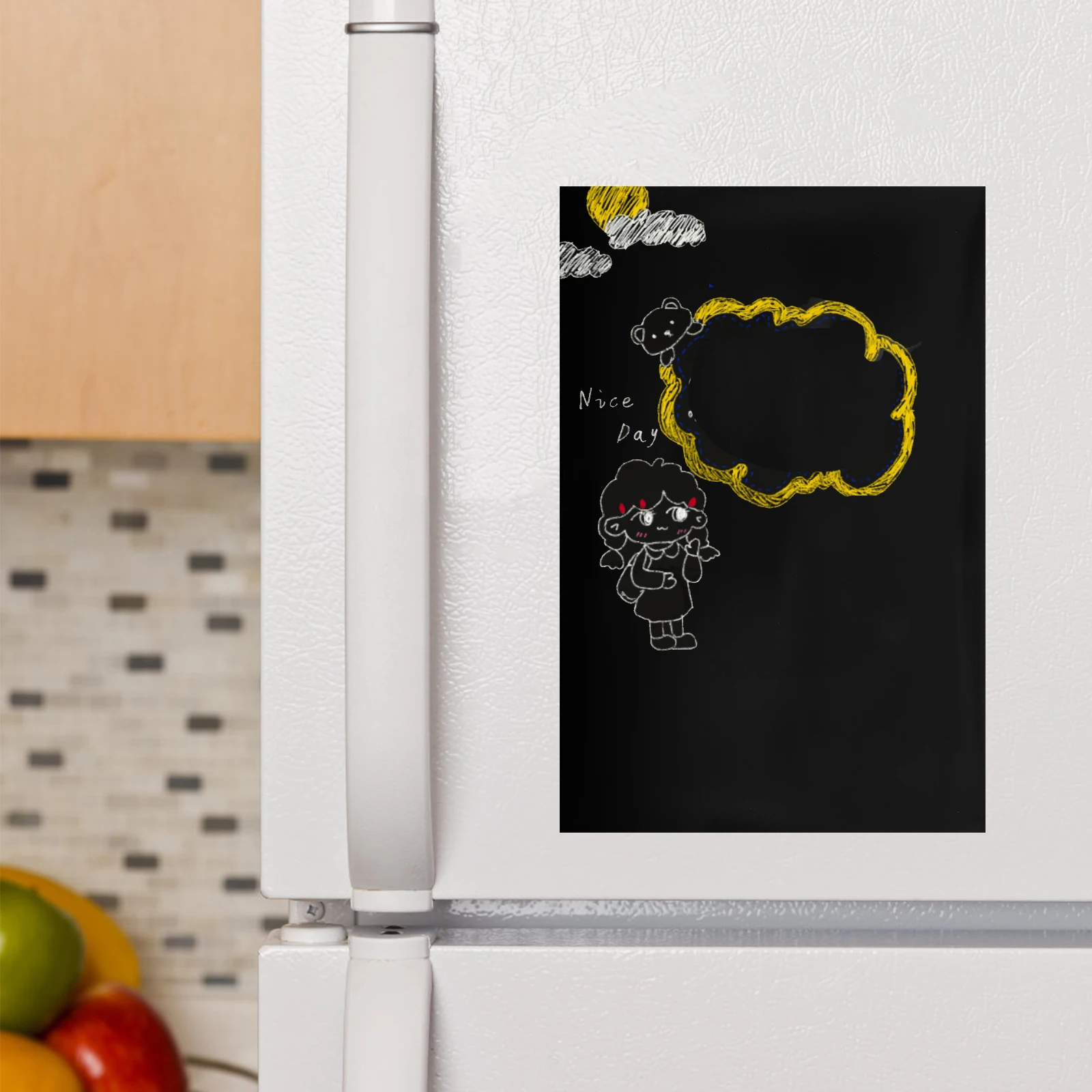 2-Pack Dry Erase Sticker Reusable Blackboard Wall Mountable Portable Message Board for Learning Space Dry Erase Wallpaper