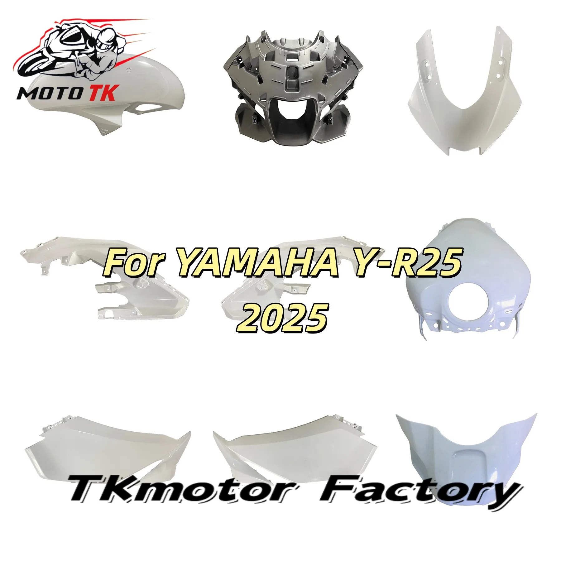 

Injection Fairings For R3 R25 2025 2026 Complete Panels 25 26 ABS Plastic Panels Kit Body Work Light Black Cowlings