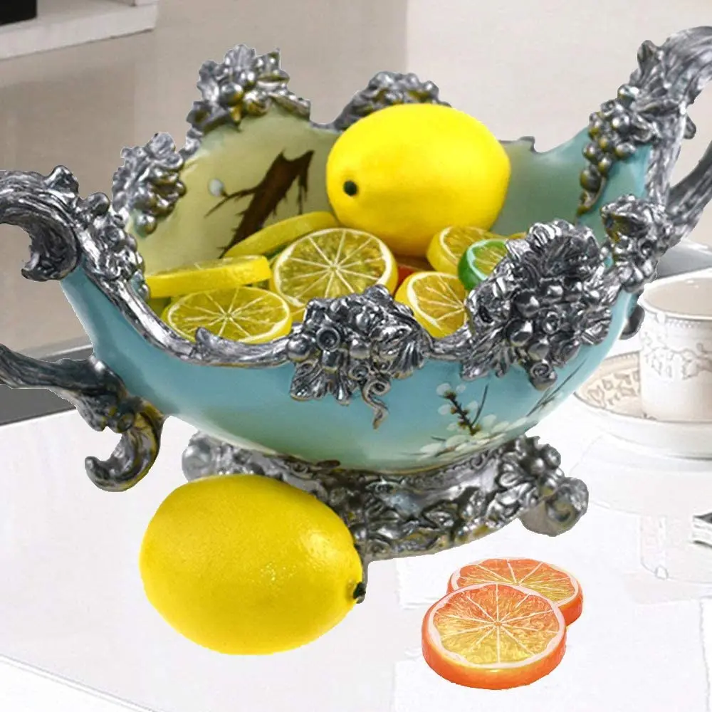 10 Pcs Fake Lemon Slice Artificial Fruit Highly Simulation Lifelike Model for Home Party Decoration Orange