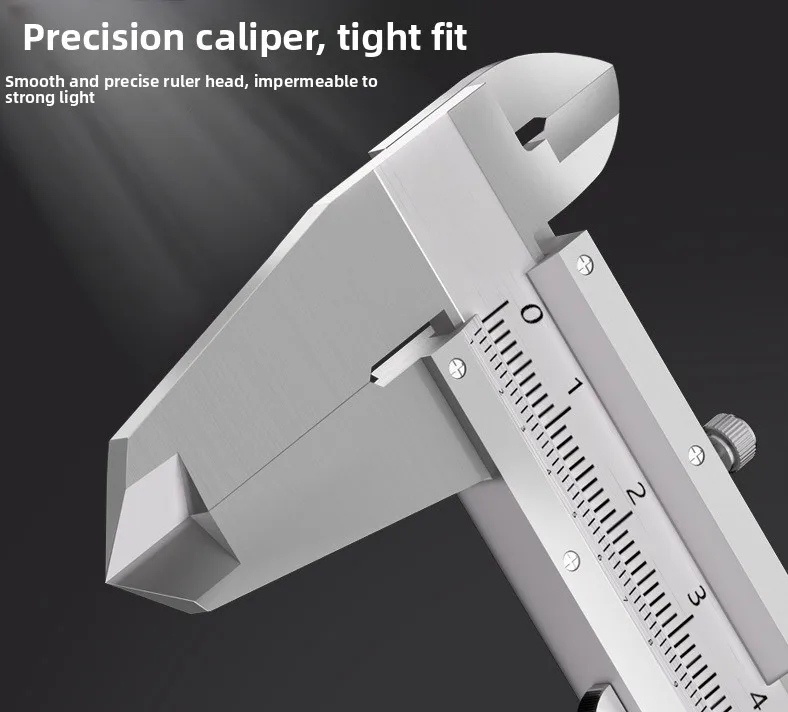 0-150 200 300mm Stainless Steel Vernier Caliper High Resolution Industrial Manual Mechanical Measuring Tool