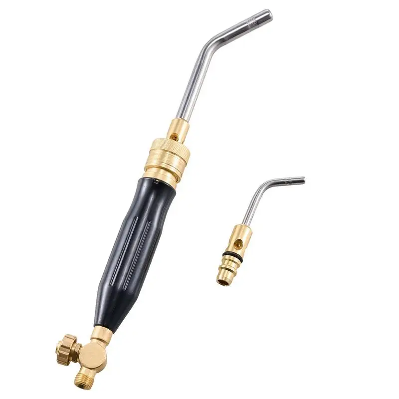 Air Acetylene Torch Kit, Acetylene Gas Welding Tool with 149'' Hose, 2 Welding Tips, CGA200 Regulator & Torch Handle, Gas Brazing Welder for Home DIY Industrial Sites (without Gas Cylinder)