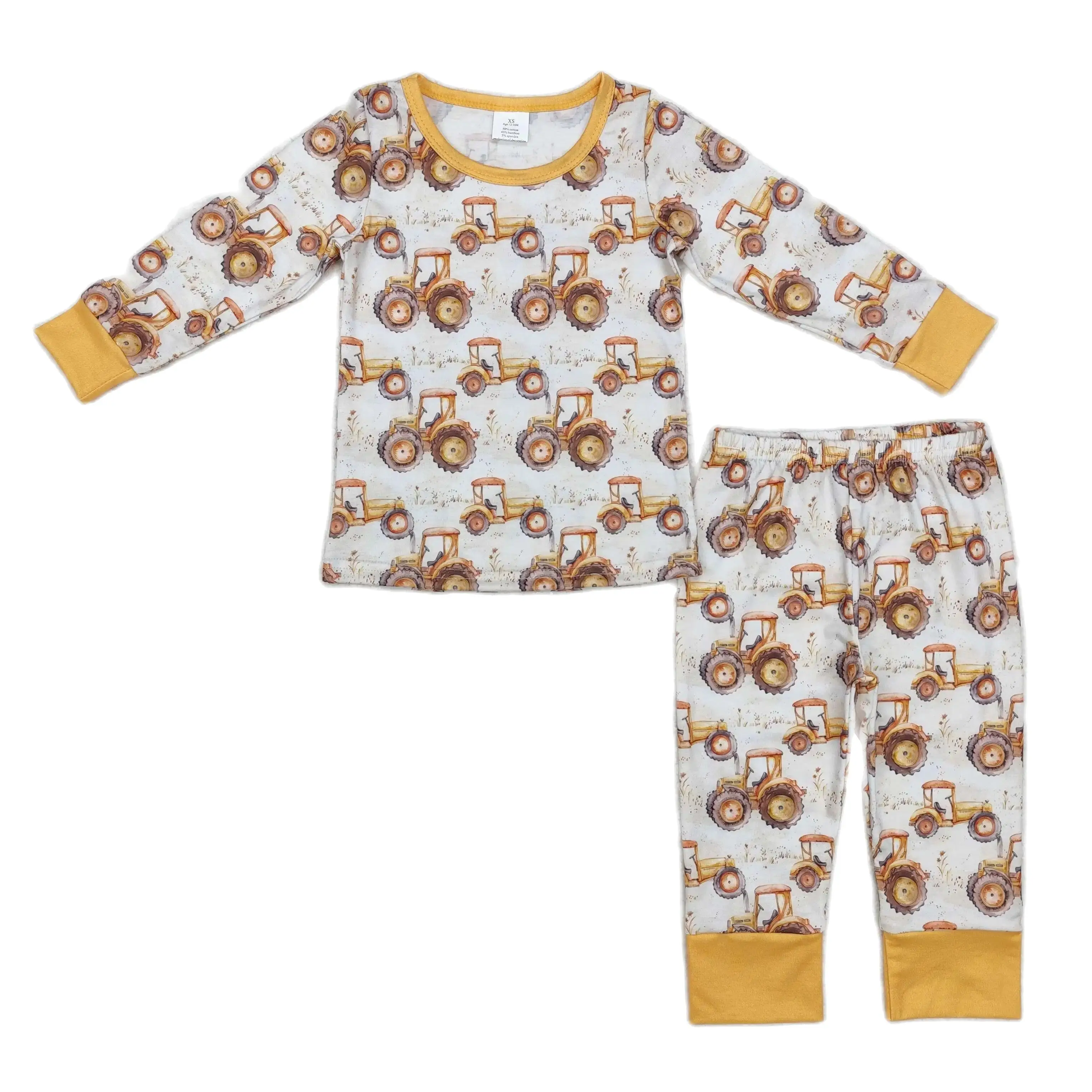 男の子用長袖セーター,シャツ,子供用パンツ,ストライプのパジャマ,秋の服,パジャマ,卸売